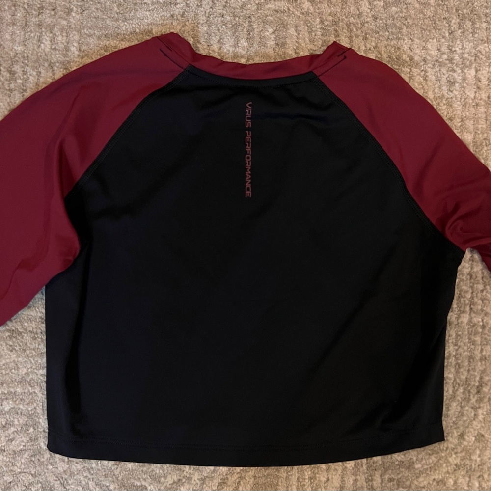 Virus Rash-guard women’s cropped surfing beach top - Picture 4 of 7
